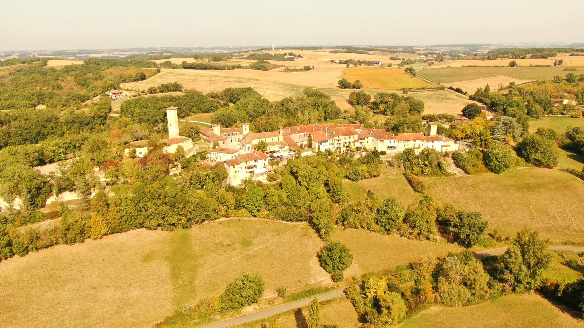 Biran, une  vue du drone de Laurent Lainé