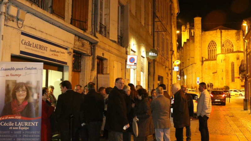 Ensemble pour Condom en Ténarèze inaugure son local de campagne