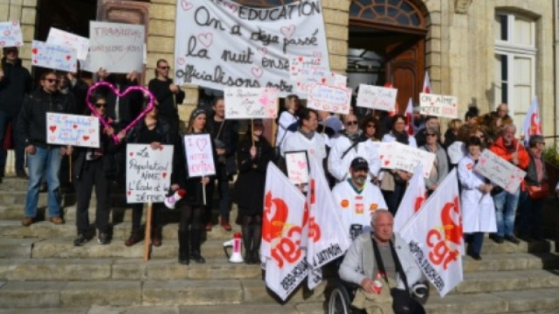 Nouvelle action de mobilisation contre la réforme des retraites