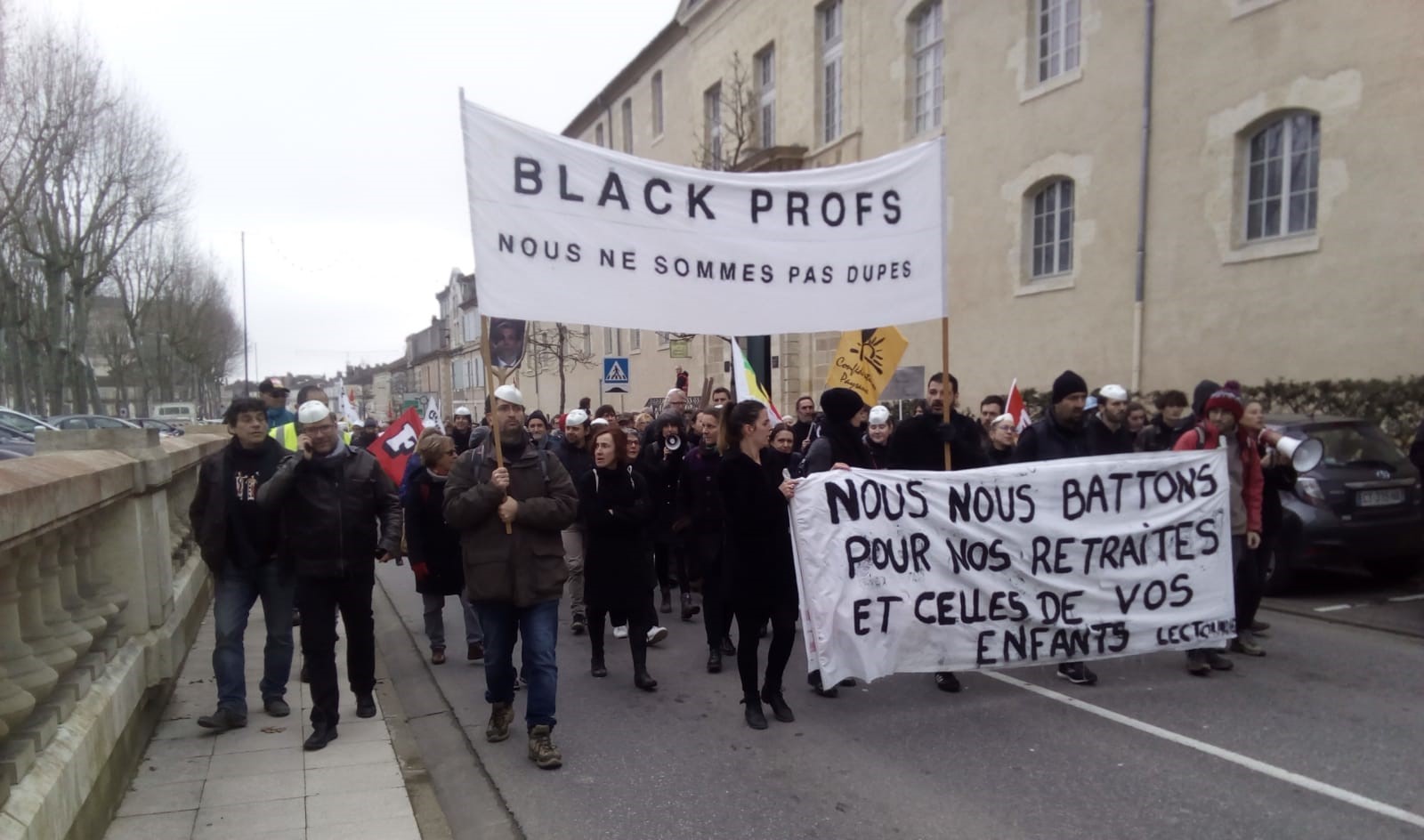 Les Black Profs en action, le 24 janvier 2020