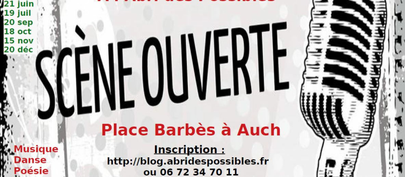  Artistes, amateurs ou confirmés, profitez d'une opportunité pour entrer en scène