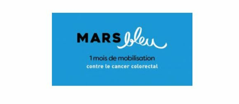 Mars bleu : stand d’information du comité gersois de la Ligue contre le cancer 