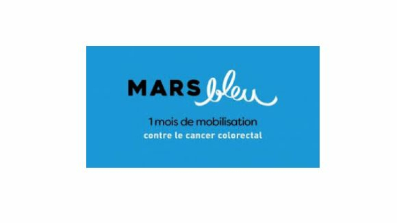 Mars bleu : stand d’information du comité gersois de la Ligue contre le cancer 