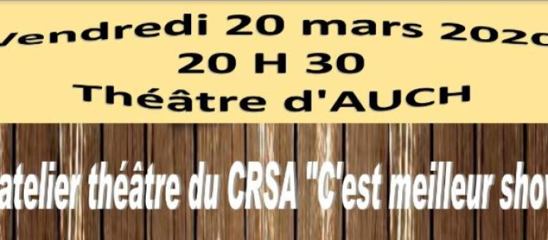 Théâtre au profit des Bouchons d'amour