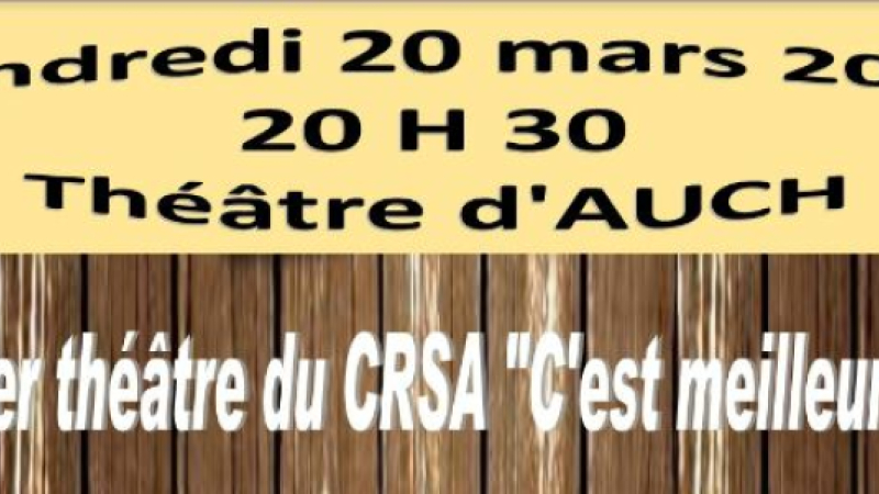 Théâtre au profit des Bouchons d'amour