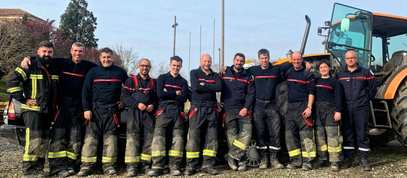 Les pompiers face à du lourd