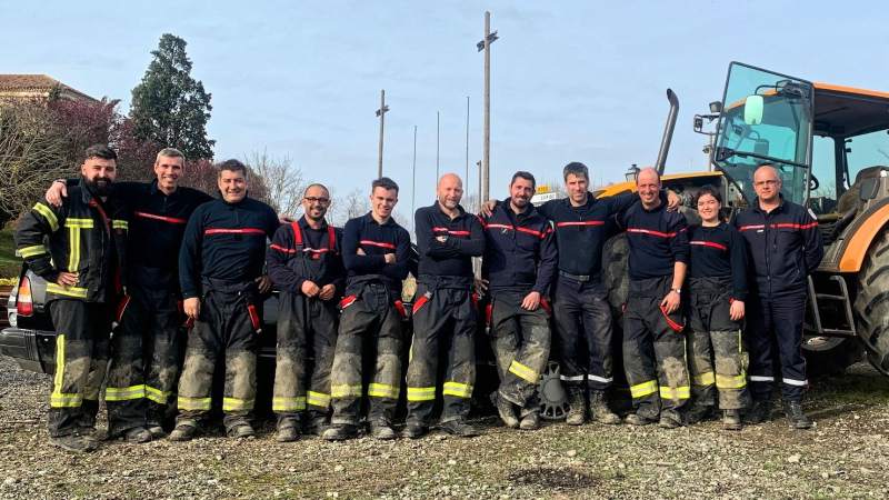 Les pompiers face à du lourd