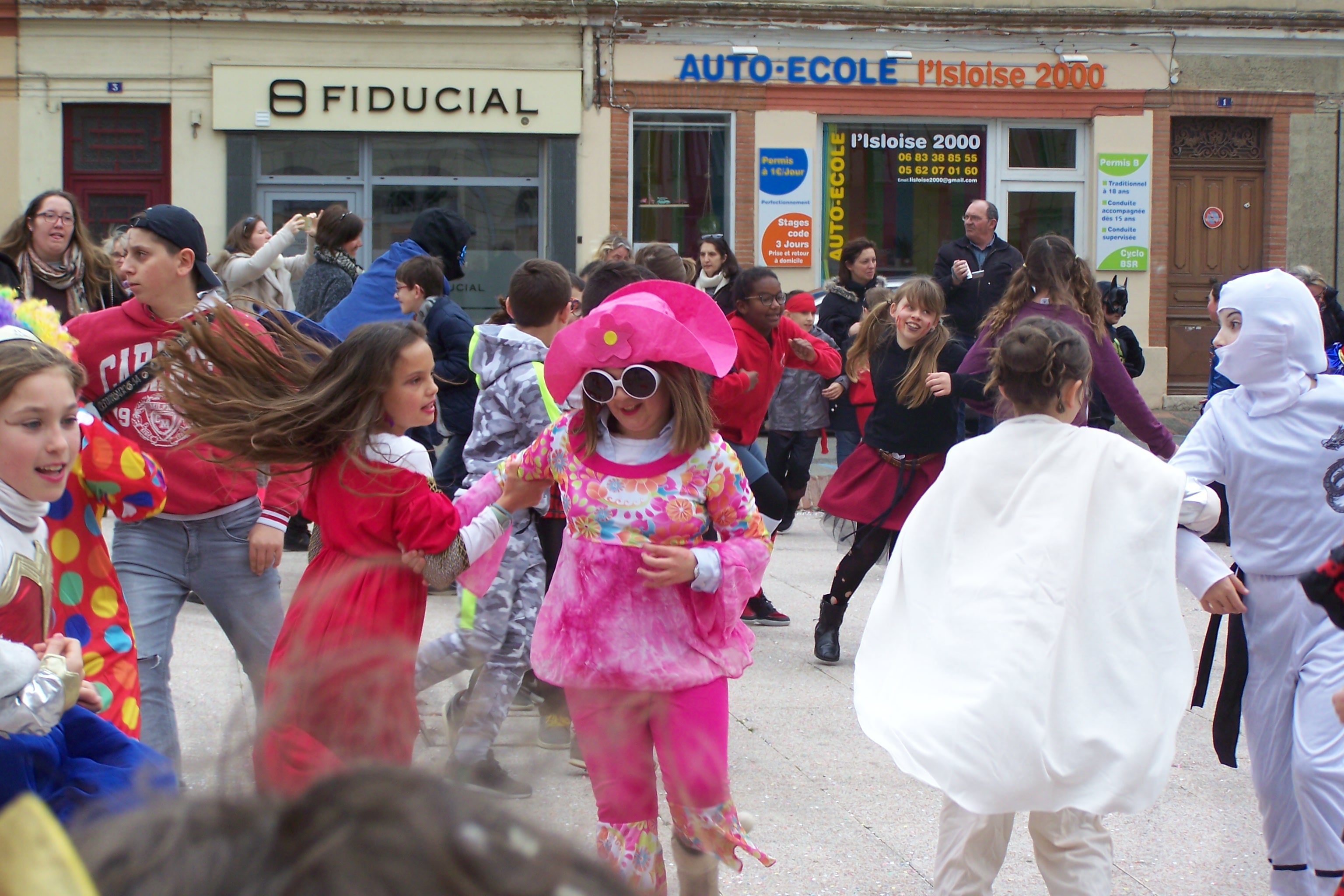 Lors d'un précédent carnaval sur la place de la Mairie
