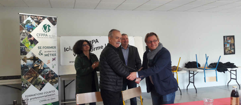 Signature de la convention de partenariat 3CAG - CFPPA du Gers