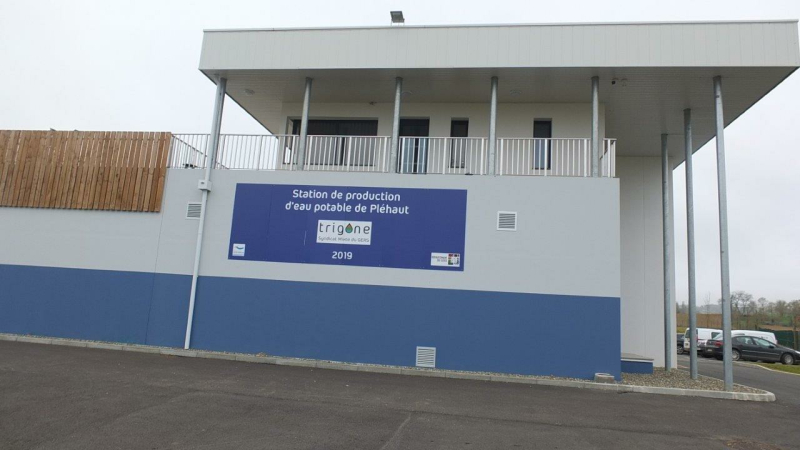 Trigone a présenté la toute neuve station de traitement des eaux