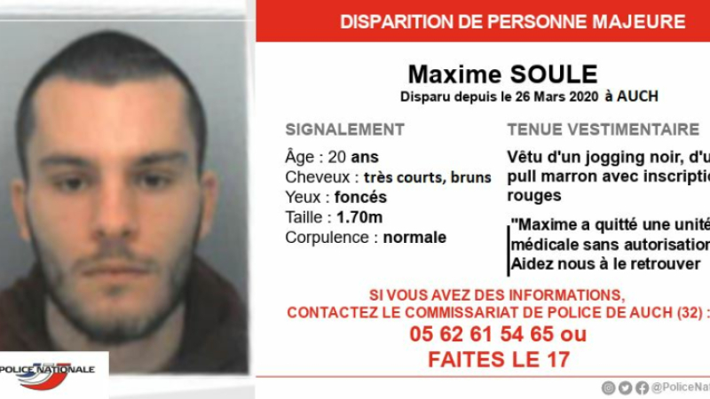 Disparition d'une personne majeure