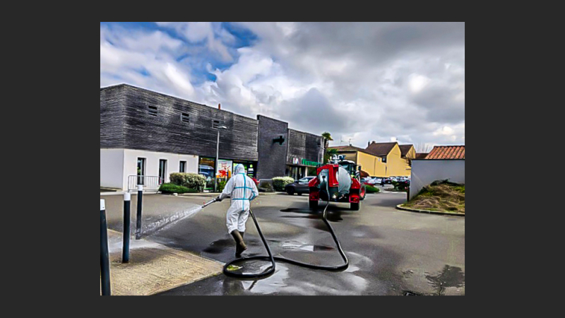 Désinfection des lieux publics à Nogaro  