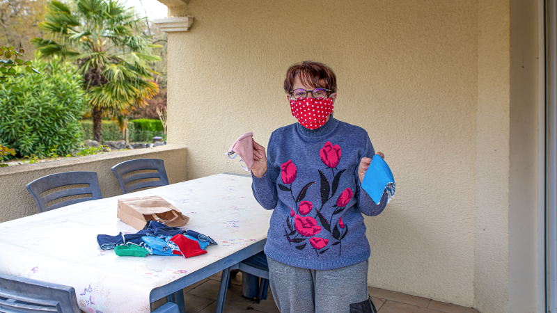 Des couturières font des masques à Nogaro  