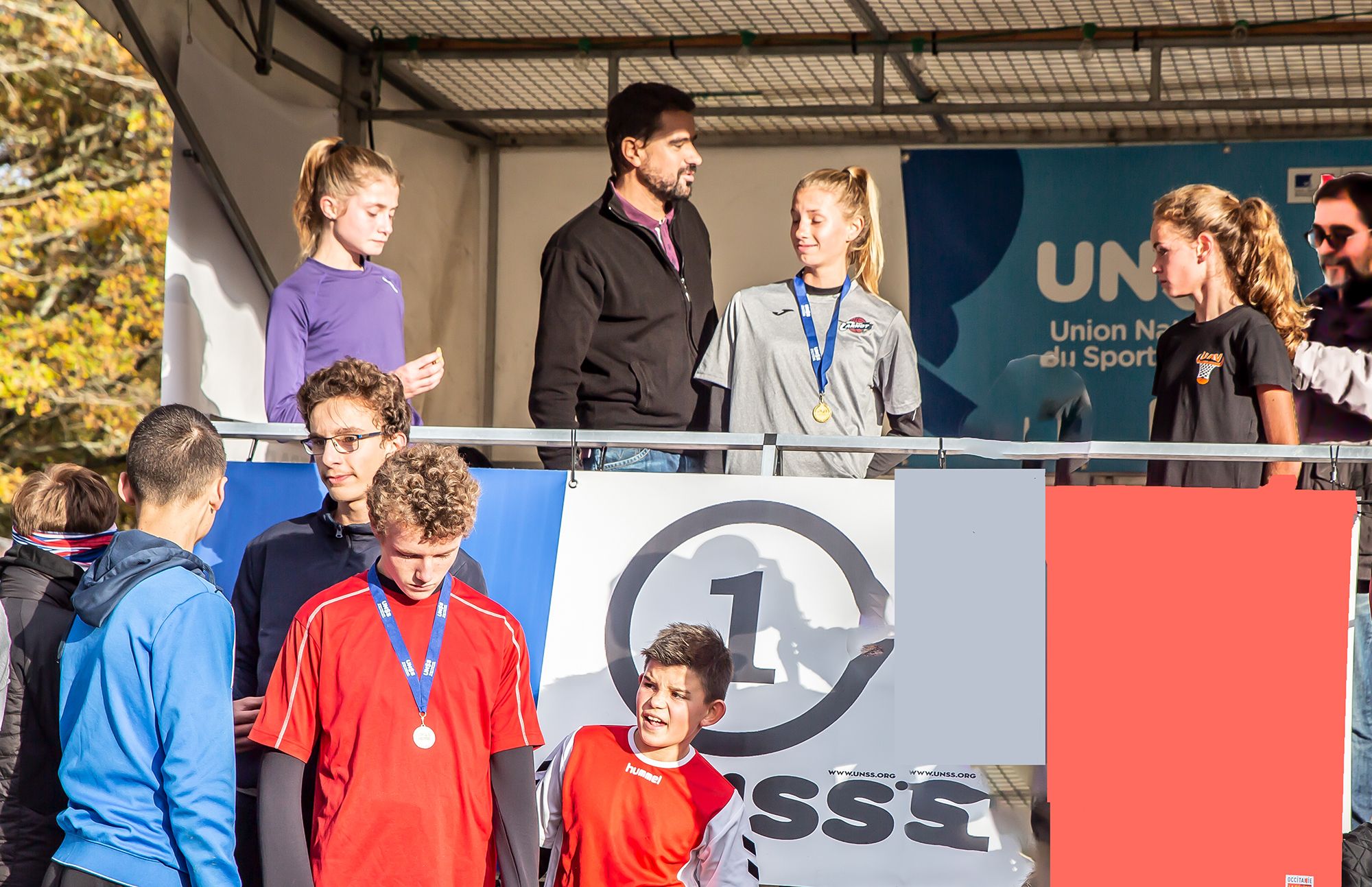  À l'occasion de la remise des prix du Cross UNSS, à Nogaro, pour l'édition 2018 - Photo Roland Houdaille