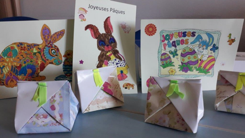 Pour Pâques, les enfants des aides à domicile ont dessiné 