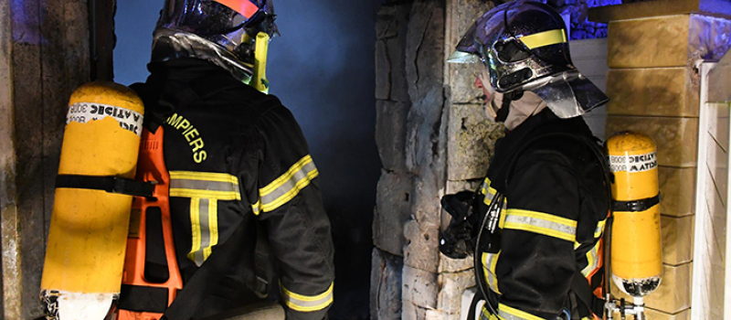 important incendie sur un risque industriel