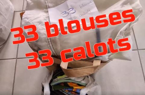 Des blouses réalisées avec des toiles de parachute - Capture d'écran