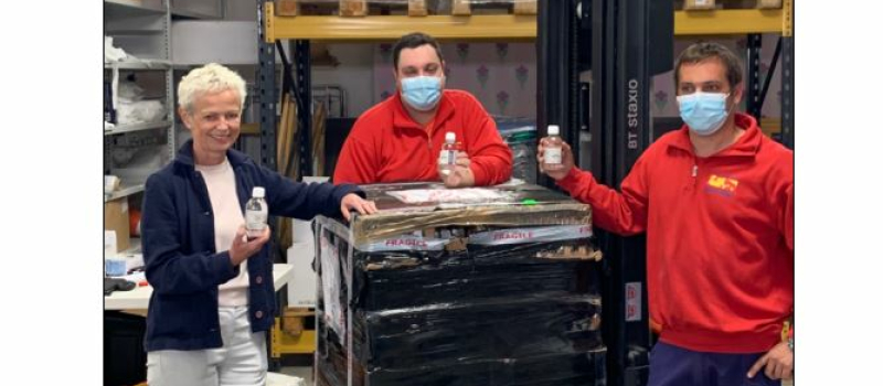 Le Haut-Rhin remercie le Gers pour son don en gel hydroalcoolique