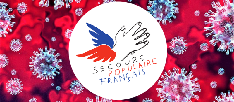 Le secours populaire et le corona.
