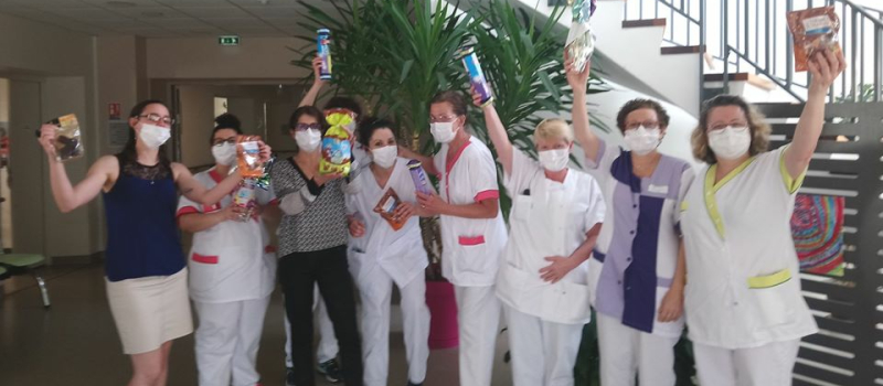Des chocolats pour le personnel soignant de la Cité Saint Joseph