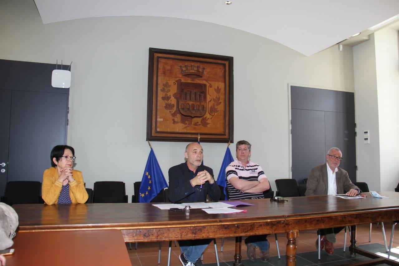 Marie-Paule Garcia, Gérard Dubrac, Thibault Dumartin et Philippe Beyries - Photo Marc Le Saux