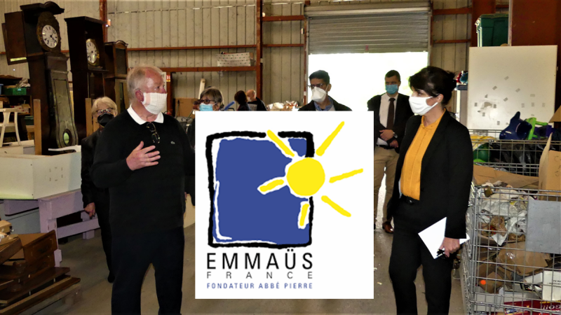 Mme Catherine Seguin, préfète du Gers remercie Emmaüs