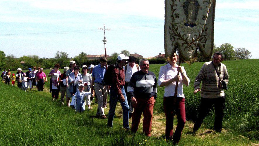 Jadis, les Rogations, ça se passait ainsi (photo d'archives) 