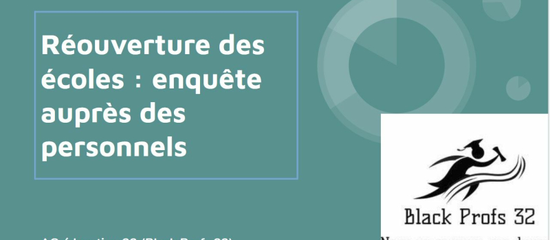 Une enquête sur la reprise de l'école  