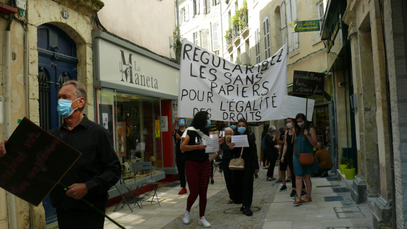 Journée mondiale des réfugiés : 200 personnes ont manifesté