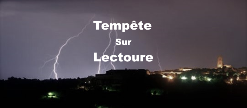 Tempête sur Lectoure.