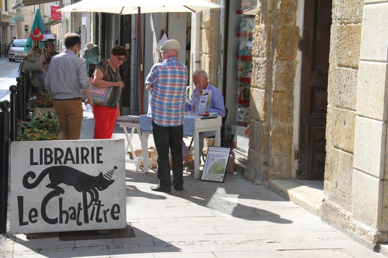 Séance de dédicaces à la librairie Le Chat Pitre - Photos Marc Le Saux