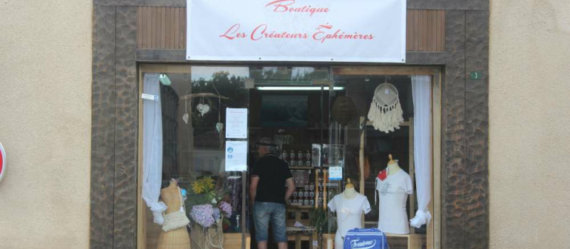 Les ateliers du mois d’août à la boutique Les créateurs éphémères