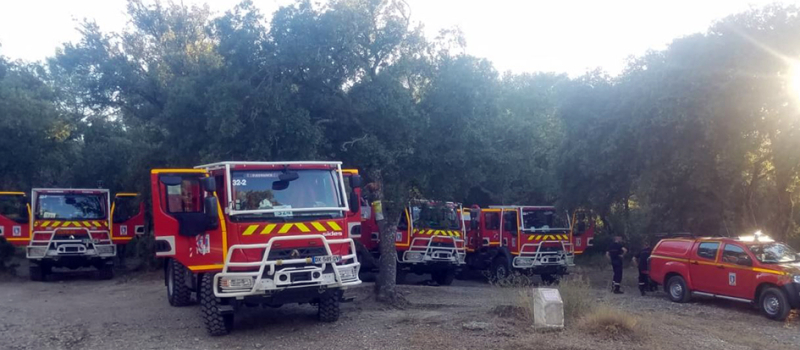 Les pompiers gersois en renfort sur les feux de foret.
