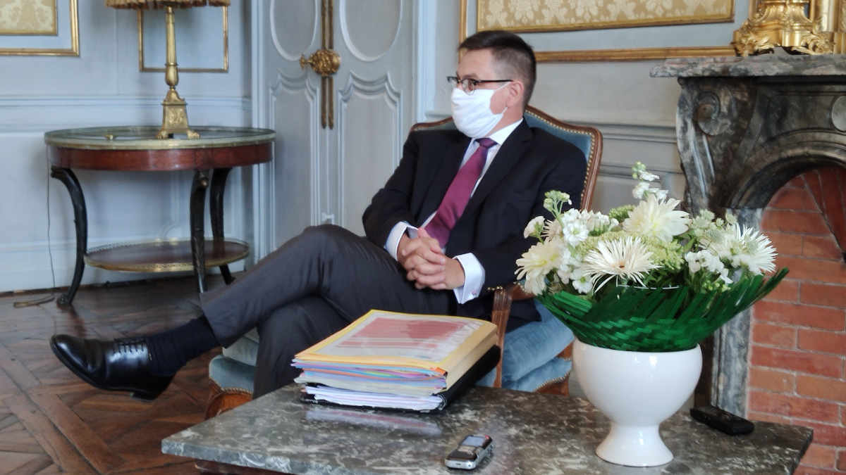 Xavier Brunetière a quitté son uniforme de préfet pour recevoir la presse - Photos ED
