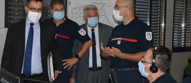 Le préfet en visite au SDIS 32
