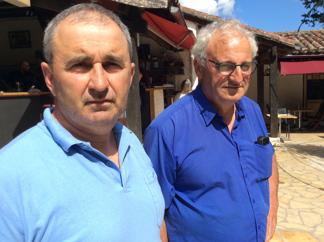 Les deux co-présidents du Samu Social Agricole National crée dans le Gers, Philippe Grégoire et Michel Bini (Photo A GRAVIL)