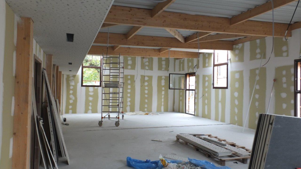 Les travaux avancent à l'école maternelle.
