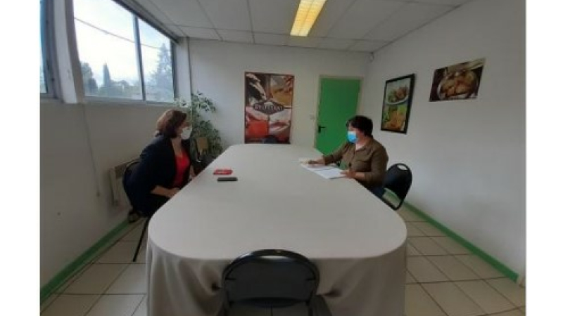 Barbara Neto en visite chez Delpeyrat