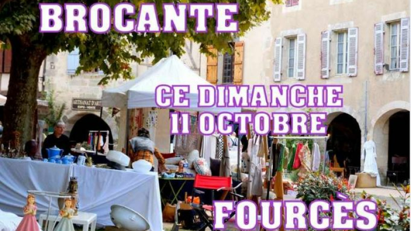 Brocante à Fourcès