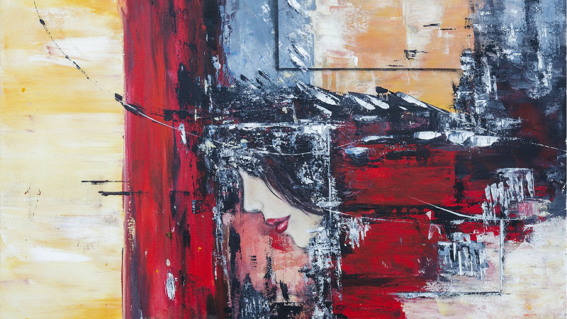 L'artiste peintre, Monique Bayze, expose au château de Cassaigne