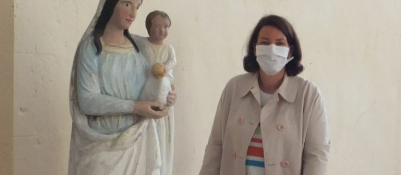 La vierge et l’enfant restaurée