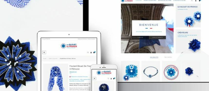 Une boutique en ligne pour le Bleuet de France