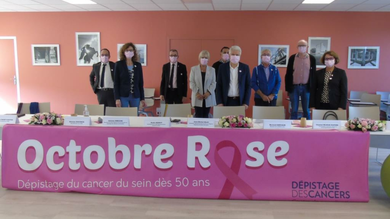 OCTOBRE ROSE 2020  marqué par la volonté de l'ensemble du département pour le dépistage du cancer