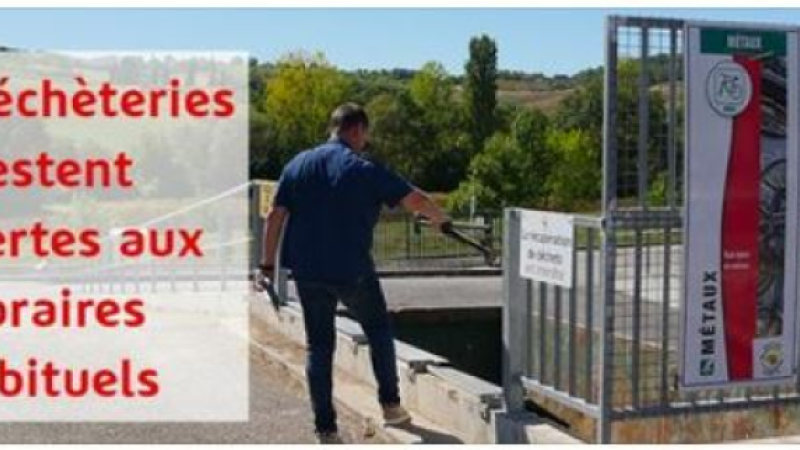 Accès habituel SANS rendez-vous en déchèterie