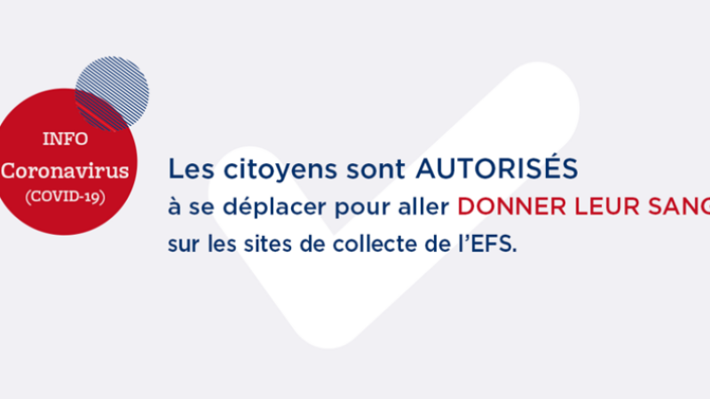 Don de sang, lundi 2 novembre, de 14 h 30 à 19 h