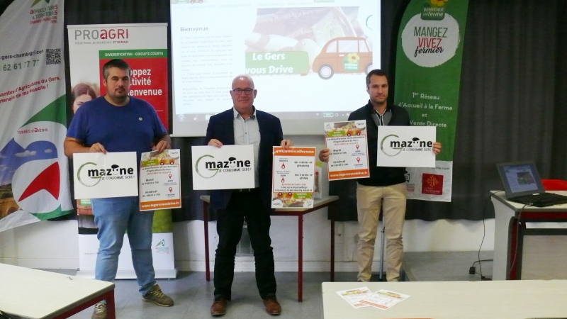 Le drive fermier gersois est en ligne sous la bannière "Gmazonne, je consomme Gers !"