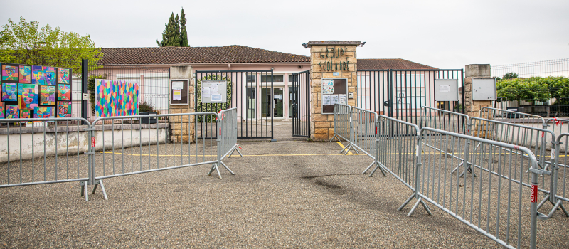 Manifestation de parents d’élèves à Nogaro,  le 23 novembre