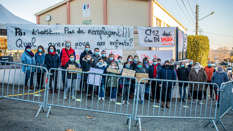 Succès de la manif des parents à l’école de Nogaro : un maître est affecté au CM2 (mis à jour)