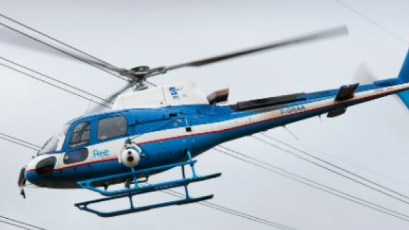 Survol de la commune en hélicoptère par ENEDIS pour un meilleur réseau électrique