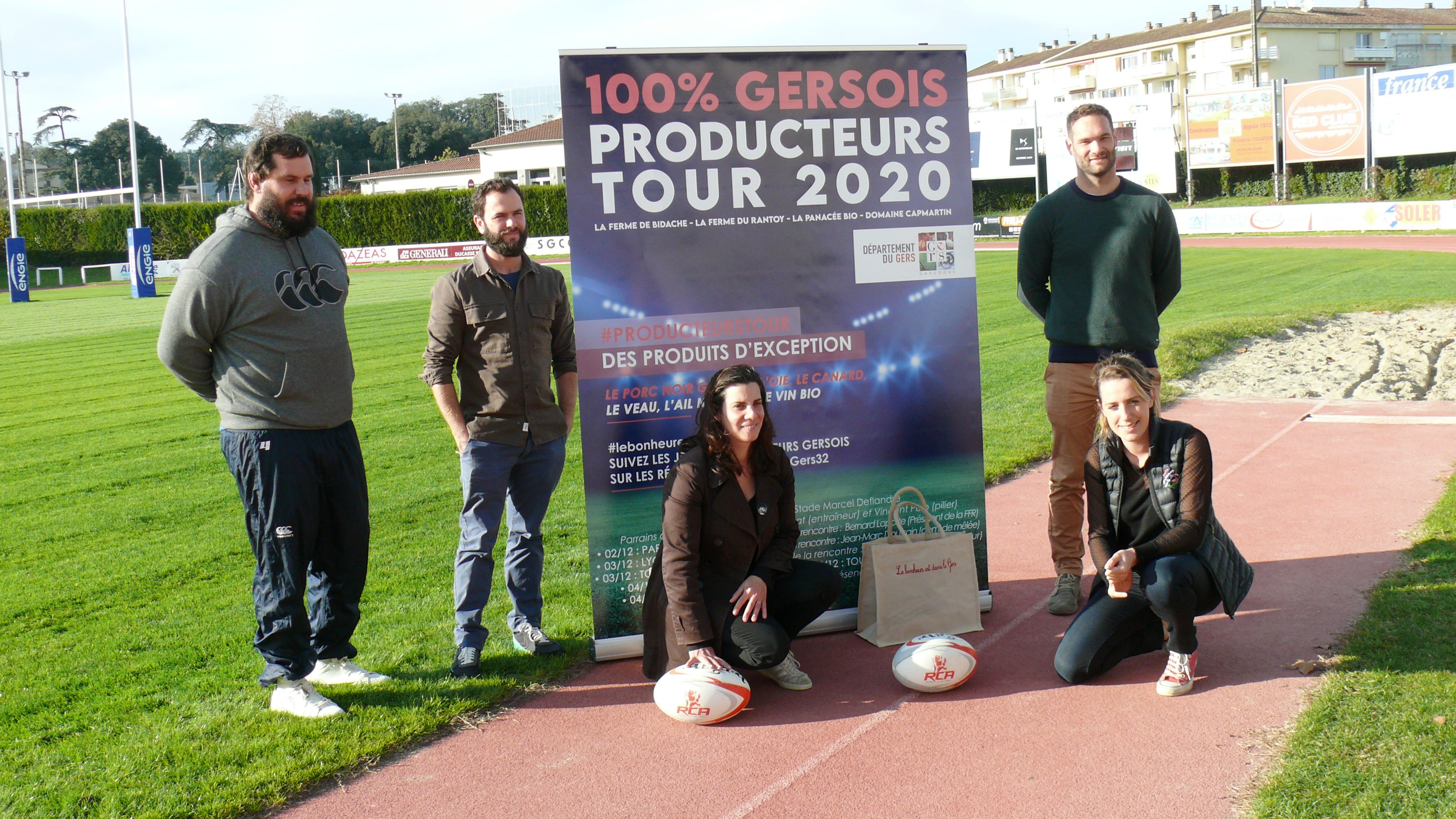 Benoît Bourrust, Simon Capmartin, Audrey Bourrust, Jérémy Vermaele, et Claire Fourcade ont présenté leur projet.